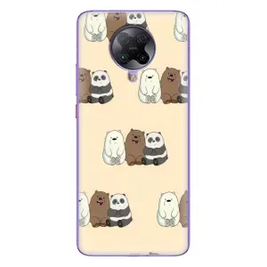 Чехлы с изображением разных животных для Xiaomi POCO F2 Pro (Три медведя)