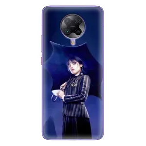 Чохол з картинкою Венсдей на Xiaomi POCO F2 Pro (Венсдей з парасолькою)