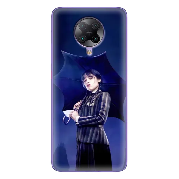 Чехол с рисунком «Уэнсдей с зонтом» для Xiaomi POCO F2 Pro Чехол с рисунком «Уэнсдей с зонтом» для Xiaomi POCO F2 Pro