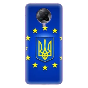 Чехол с Украинской символикой на Поко Ф2 Про (Украина это Европа)