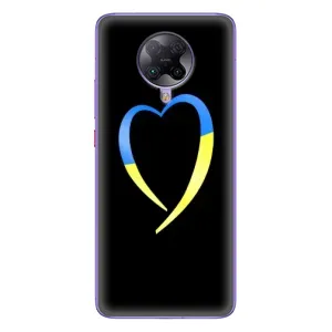 Силиконовый Чехол на Xiaomi POCO F2 Pro (Я-Украина) (Украинское сердце)