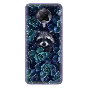Силиконовый Чехол с Енотами на Xiaomi POCO F2 Pro (В цветах)