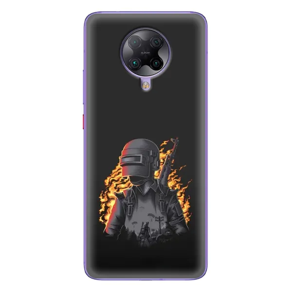 Чехол с рисунком «В огне» для Xiaomi POCO F2 Pro Чехол с рисунком «В огне» для Xiaomi POCO F2 Pro