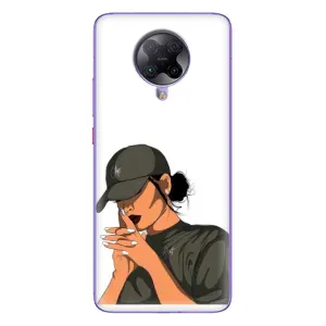 Силиконовый Чехол на Xiaomi POCO F2 Pro с картинкой Стильных Девушек (В зеленом)