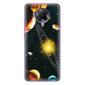 Чехол (ТПУ) с планетами на Xiaomi POCO F2 Pro (Вид с космоса)
