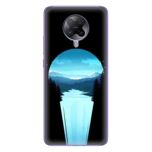 Летний Чехол на Xiaomi POCO F2 Pro (Синий Водопад)