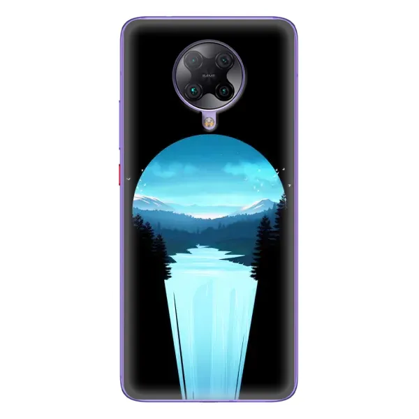 Чехол с рисунком «Синий Водопад» для Xiaomi POCO F2 Pro Чехол с рисунком «Синий Водопад» для Xiaomi POCO F2 Pro