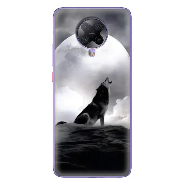 Чехол с рисунком «Волк и луна» для Xiaomi POCO F2 Pro Чехол с рисунком «Волк и луна» для Xiaomi POCO F2 Pro