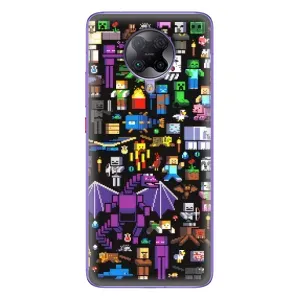 Чохол майнкрафт для Xiaomi POCO F2 Pro (Усі персонажі)
