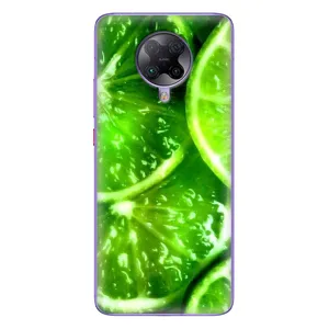 Чехол с изображением вкусной еды для Xiaomi POCO F2 Pro (Яркий ЛАЙМ)