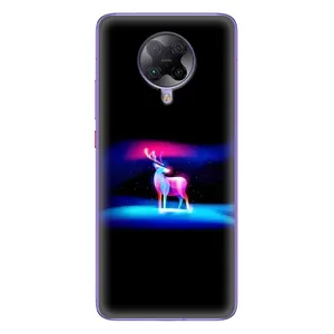 Силиконовый бампер с картинкой животных для Xiaomi POCO F2 Pro (Яркий олень)