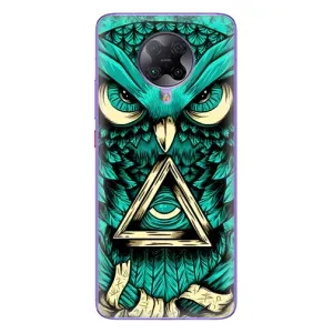 Чехлы с принтом СОВЫ для Xiaomi POCO F2 Pro (Зеленая сова)