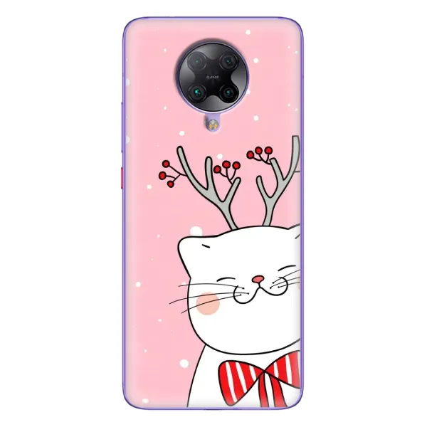 Чехол с рисунком «Зимний кот» для Xiaomi POCO F2 Pro Чехол с рисунком «Зимний кот» для Xiaomi POCO F2 Pro