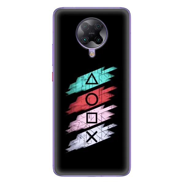 Чехол с рисунком «Значки Sony» для Xiaomi POCO F2 Pro Чехол с рисунком «Значки Sony» для Xiaomi POCO F2 Pro