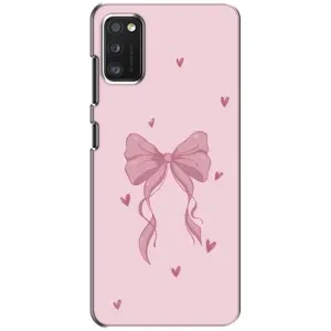 Чехол банты для Xiaomi POCO M3 (Бант на розовом)