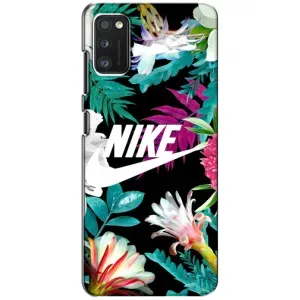 Силиконовый Чехол на Xiaomi POCO M3 с картинкой Nike (Цветочный Nike)