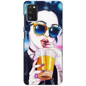 Чехол с картинкой Модные Девчонки Xiaomi POCO M3 (Девушка с коктейлем)