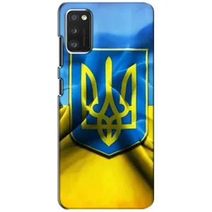 Чехол с картинкой (Патриотический ГЕРБ) на Xiaomi POCO M3 (Герб и Флаг Украины)