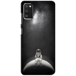 Силиконовый Чехол с принтом "Космонавты" на Xiaomi POCO M3 (Космонавт романтик)