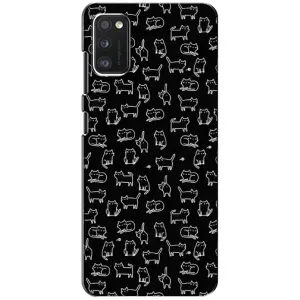 Чохол на тематику: Коти для Xiaomi POCO M3 (Котики на чорному)