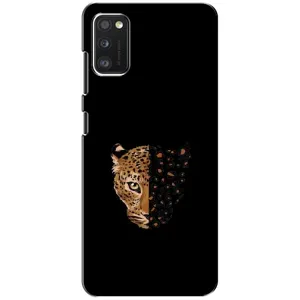Чехол с леопардовым принтом на Xiaomi POCO M3 (Леопард на черном)