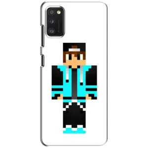 Чохли для Xiaomi POCO M3 (Персонажі МайнКрафт) (Хлопчик у блакитному)