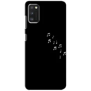 Чохол з картинками на чорному фоні для Xiaomi POCO M3 (Ноти)
