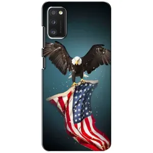 Чехол Флаг USA для Xiaomi POCO M3 (Орел и флаг)