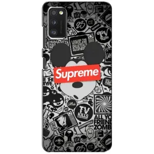 Чохол з Брендами одягу на Поко М3 (Supreme Маус)