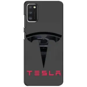 Силіконовий бампер з картинкою машини на Xiaomi POCO M3 (Logo TESLA)