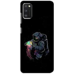 Силиконовый Чехол с принтом "Космонавты" на Xiaomi POCO M3 (В руках земля)