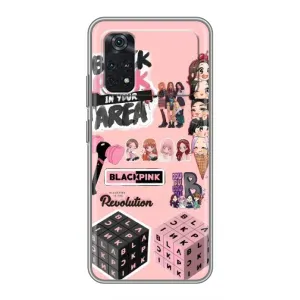 Чохли з картинкою для Xiaomi POCO M4 Pro 4G (BLACK PINK колаж)