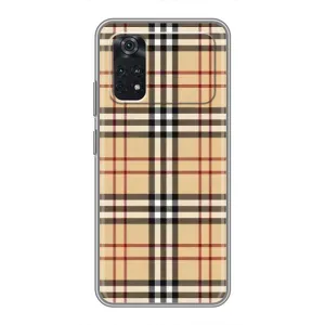Чохол з Брендами одягу на Поко М4 про (4G) (Burberry стиль)