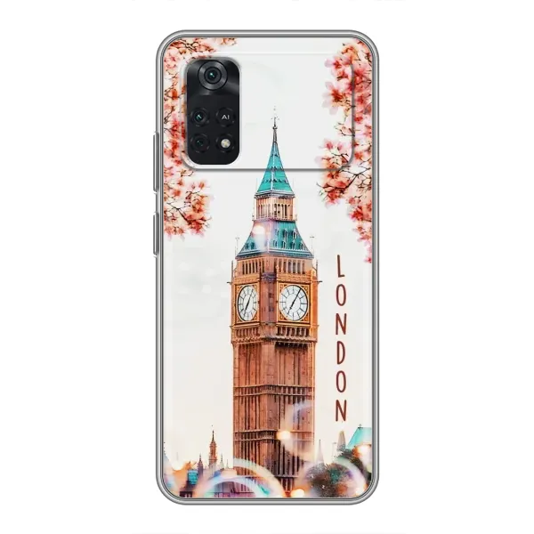 Чехол с рисунком «Часы Лондон» для Xiaomi POCO M4 Pro 4G Чехол с рисунком «Часы Лондон» для Xiaomi POCO M4 Pro 4G
