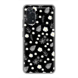 Чохли з тематикою "КВІТИ" на Xiaomi POCO M4 Pro 4G (цвітіння на чорному)