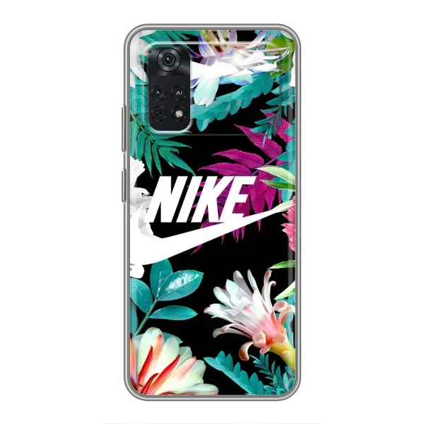 Чехол с рисунком «Цветочный Nike» для Xiaomi POCO M4 Pro 4G Чехол с рисунком «Цветочный Nike» для Xiaomi POCO M4 Pro 4G