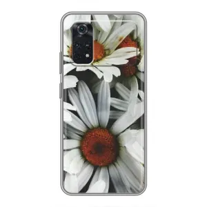 Чехол с ромашками на Xiaomi POCO M4 Pro 4G (Цветы Ромашки)
