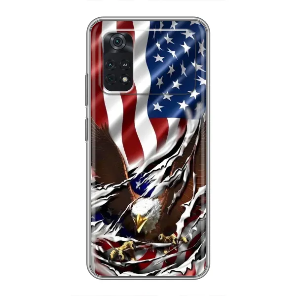 Чехол с рисунком «Флаг USA» для Xiaomi POCO M4 Pro 4G Чехол с рисунком «Флаг USA» для Xiaomi POCO M4 Pro 4G