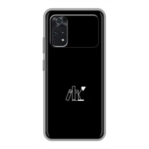 Чехол с картинками на черном фоне для Xiaomi POCO M4 Pro 4G (Книжки)