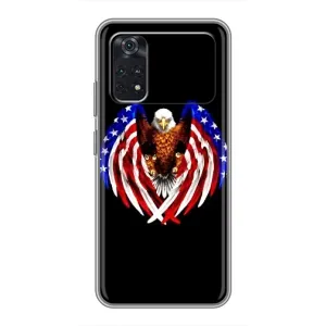 Чохол Прапор USA для Xiaomi POCO M4 Pro 4G (Крила США)