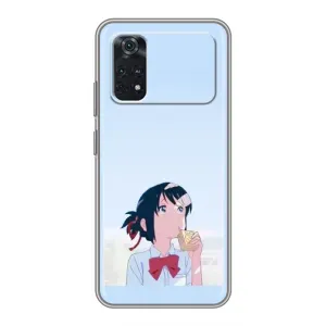 Чехол с персонажами АНИМЕ на Xiaomi POCO M4 Pro 4G (Мицуха)