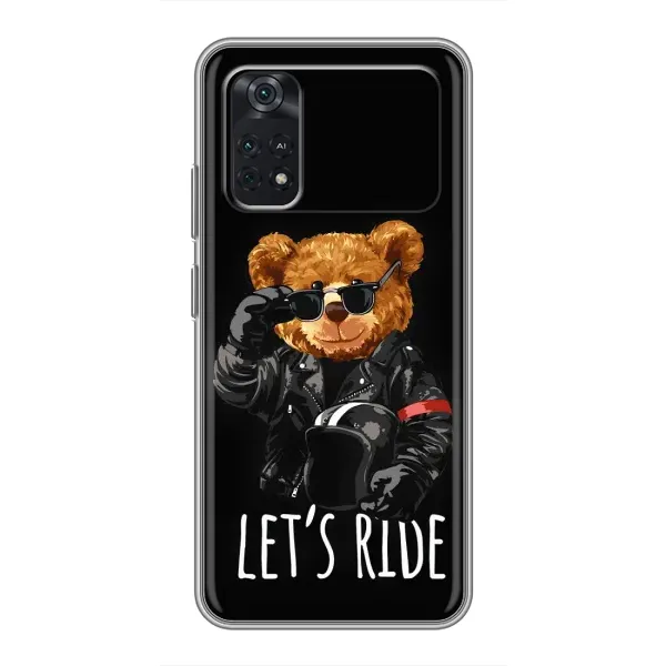 Чехол с рисунком «Модный Мишка» для Xiaomi POCO M4 Pro 4G Чехол с рисунком «Модный Мишка» для Xiaomi POCO M4 Pro 4G