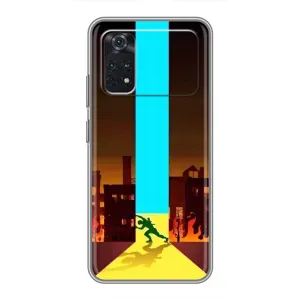 Чехол с Украинской символикой на Поко М4 про (4G) (Освобождение)