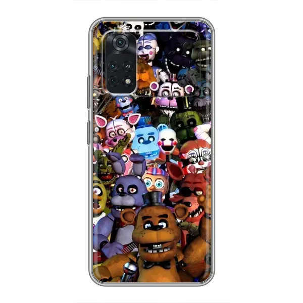 Чехол с рисунком «Персонажи Фредди» для Xiaomi POCO M4 Pro 4G Чехол с рисунком «Персонажи Фредди» для Xiaomi POCO M4 Pro 4G