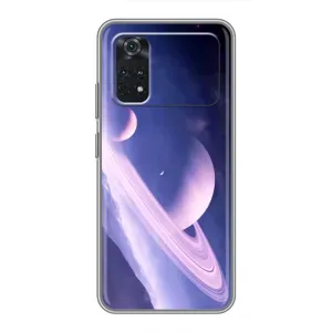 Чехлы КОСМОС для Xiaomi POCO M4 Pro 4G (Планета в космосе)