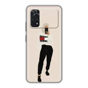 Силиконовый Чехол на Xiaomi POCO M4 Pro 4G с картинкой Стильных Девушек (Стильная)