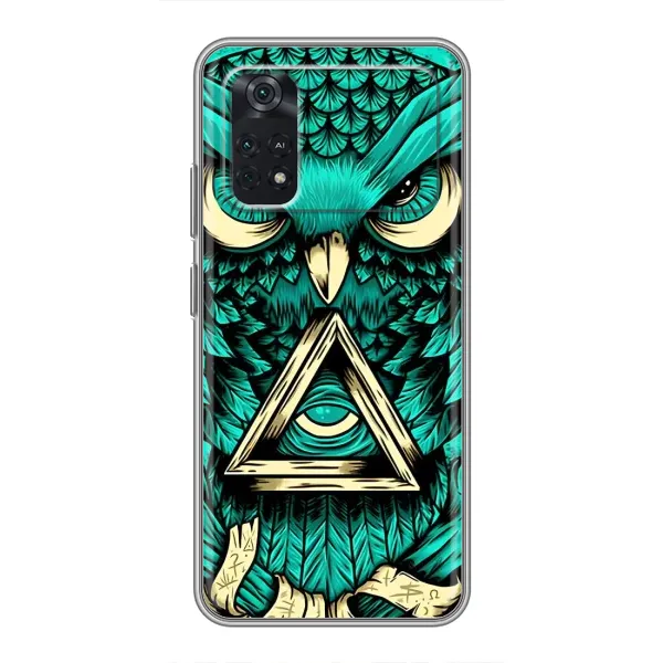 Чохол з малюнком «Зелена сова» для Xiaomi POCO M4 Pro 4G Чохол з малюнком «Зелена сова» для Xiaomi POCO M4 Pro 4G