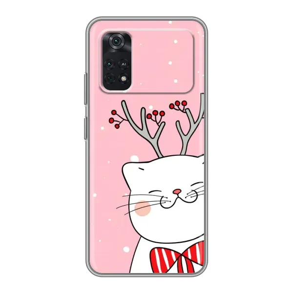 Чехол с рисунком «Зимний кот» для Xiaomi POCO M4 Pro 4G Чехол с рисунком «Зимний кот» для Xiaomi POCO M4 Pro 4G