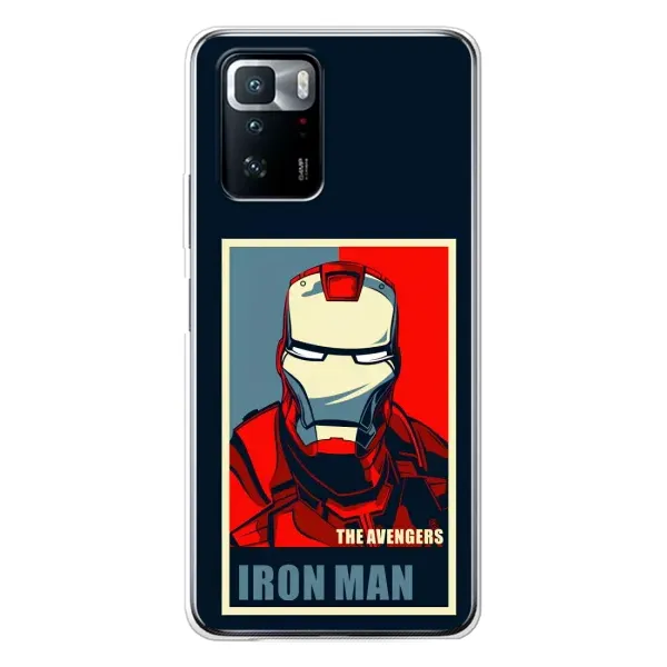 Чехол с рисунком «Art Iron man» для Xiaomi POCO X3 GT Чехол с рисунком «Art Iron man» для Xiaomi POCO X3 GT