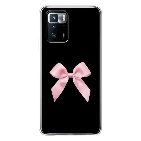 Чехол с рисунком «Бант на черном» для Xiaomi POCO X3 GT Чехол с рисунком «Бант на черном» для Xiaomi POCO X3 GT